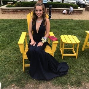 Two blue prom dresses for sale